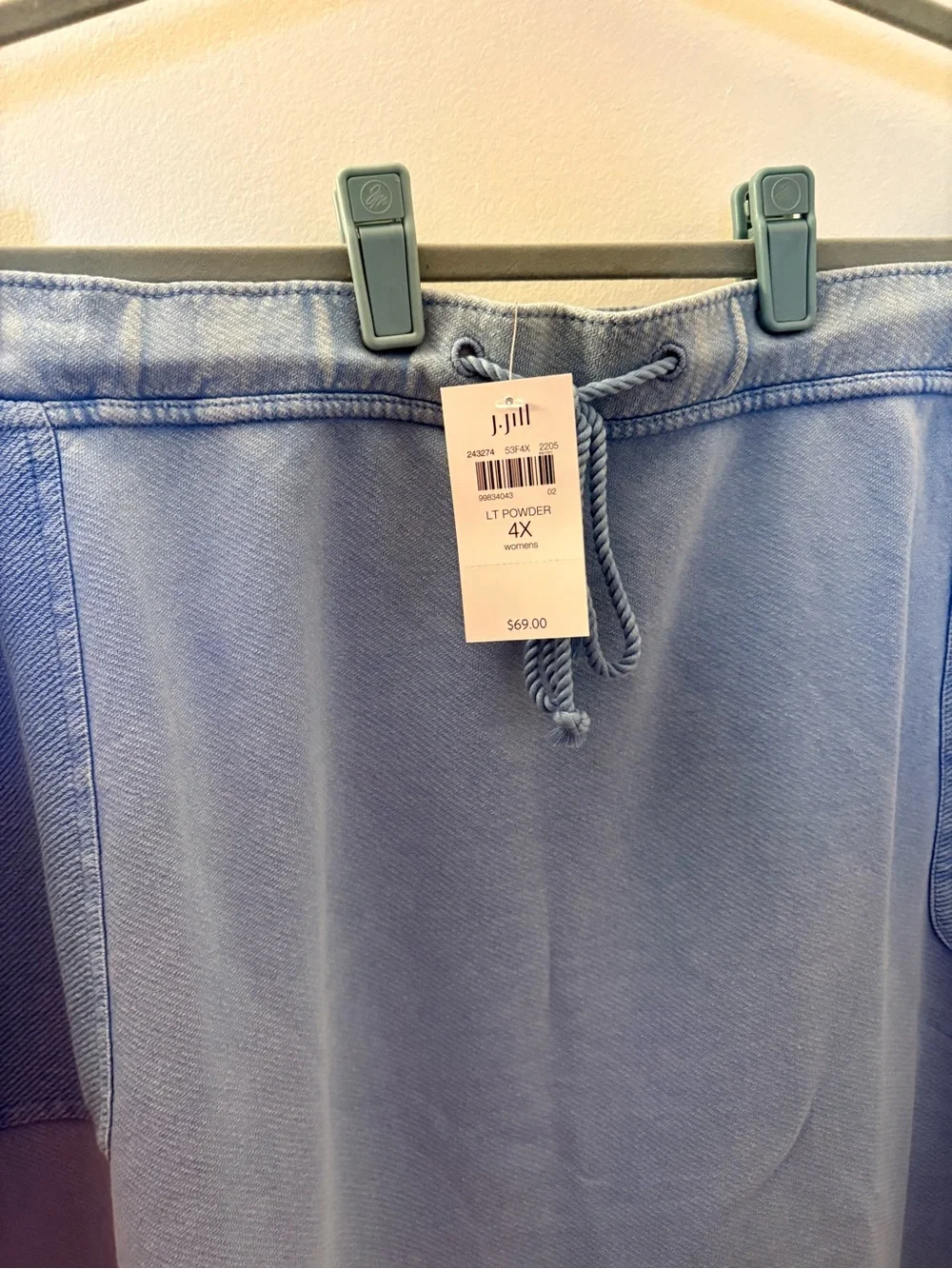 2pc J.Jill Cotton Top & Skirt NWT